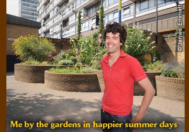 Me by the gardens in happier summer days