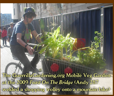The GuerrillaGardening.org Mobile Veg Garden