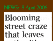 Blooming street craze that leaves authorities seeing green