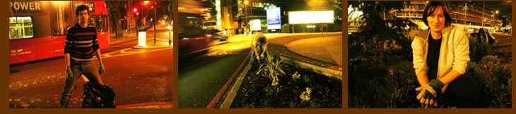 Project Five: St George’s Circus, Southwark, London. Guerrilla Gardening: Thursday19 October