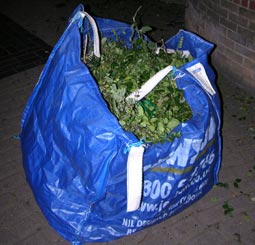 A big bag of green waste